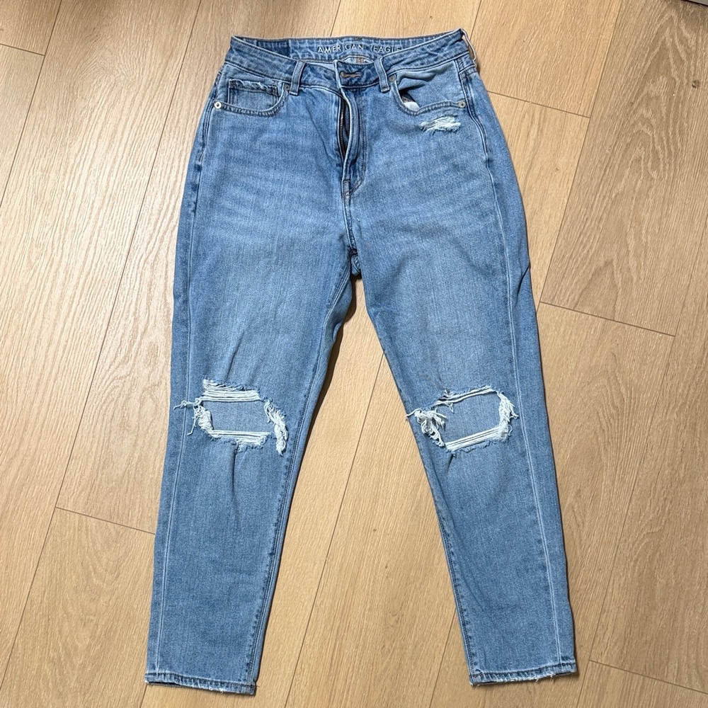 Blue Distressed Women Jeans